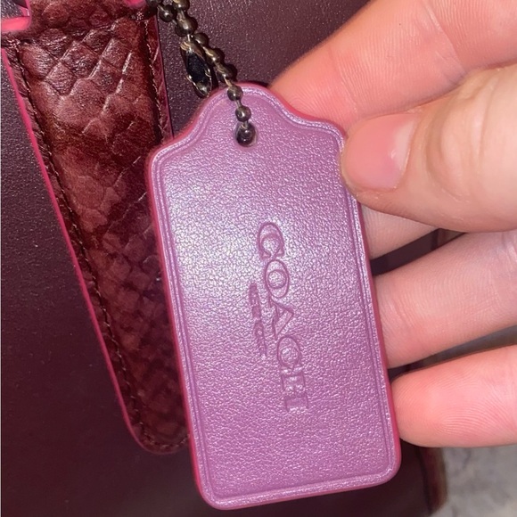 Coach Burgundy Crossbody Bag - Picture 8 of 11